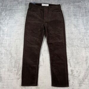 Gap Corduroy Pants Women 30 Regular Brown Vintage Slim High Rise Stretch Cords